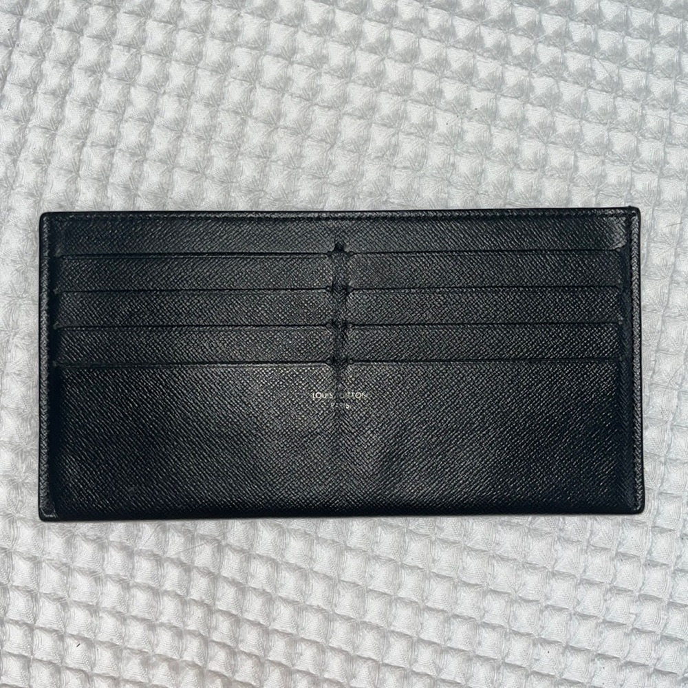 LOUIS VUITTON Felicie Cardholder Insert Noir Empreinte Leather.